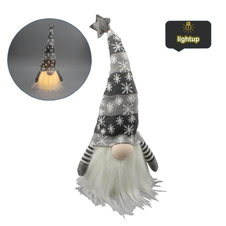 ADLMIRED BY NATURE Admired by Nature ABN5D004-GREY 26 in. Christmas Gnome Plush; Gray ABN5D004-GREY